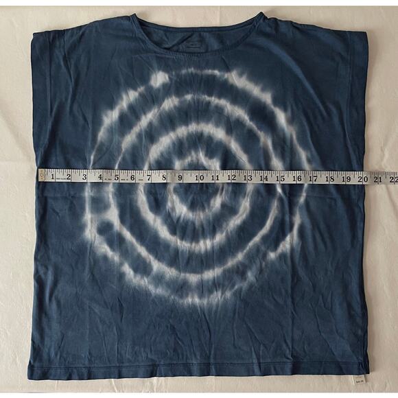 New Madewell Tie-Dye Shoulder Tee in Dark Cadet Women's Size S - Picture 8 of 9